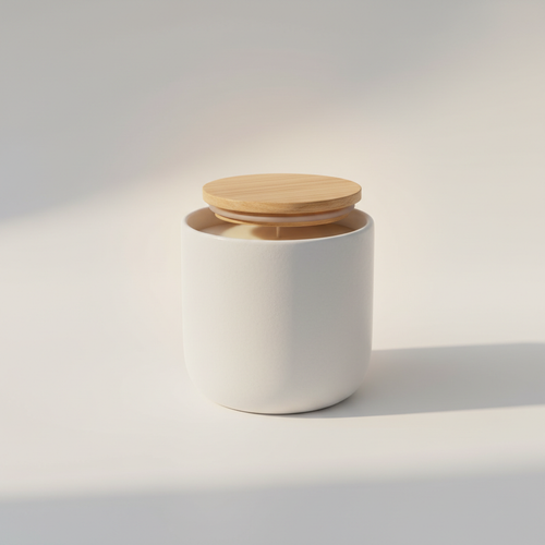 Bougie Parfumée Zen en céramique blanche